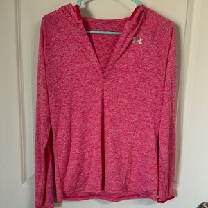 Under Armour | Tops | Heathered Pink Hoodie | Size SM
